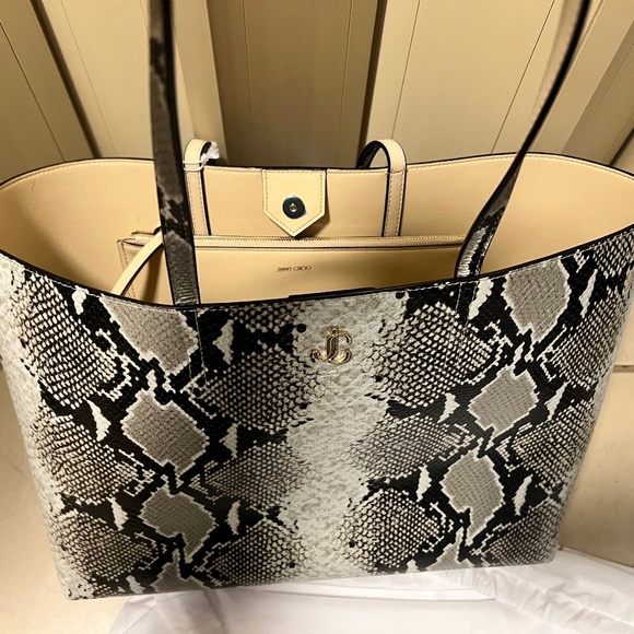 Jimmy Choo Snake Printed Tote Bag - Picture 5 of 7